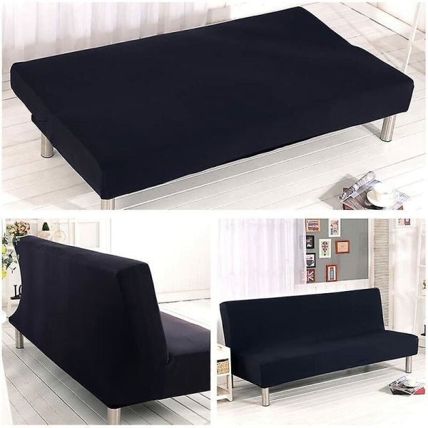 Elastinen Clic Clac Cover 3 istuttava sohva, olohuoneen yksivärinen kansi, blackadlala Cisea
