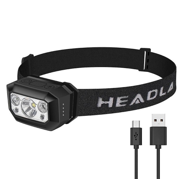 Rechargeable Led Headlamp Red White Blue Green Super Headlamp 9 Modes 630 Lumen Waterproof Be Applicable