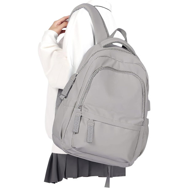 Liten Ryggsäck För Skolflickor Pojkar Estetisk Lätt Resedagspack Enkel Söt Ryggsäck College High School Bookbag Passar 14 Tums Laptop