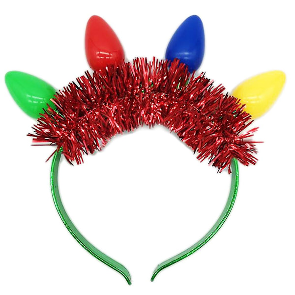 Christmas Flashing Led Headband Fun And Festive Light Bulb Party Favor