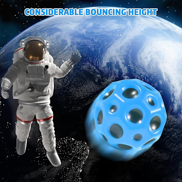 Astro Jump Ball Set - Hoppbollar i gummi med poppande ljud för barns lek utomhus 3pcs