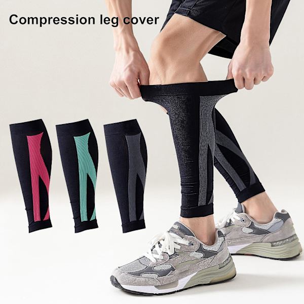 1 par kompressions lægærmer ekstra bløde strækbare vaskbare åndbare hudvenlige krampelindtræk unisex kompression Black Gray M