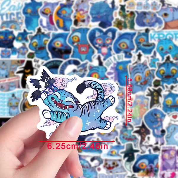 56 KPOP Devil Hunter Blue Derpy koreansk idolfilm vanntette notatbokklistremerker