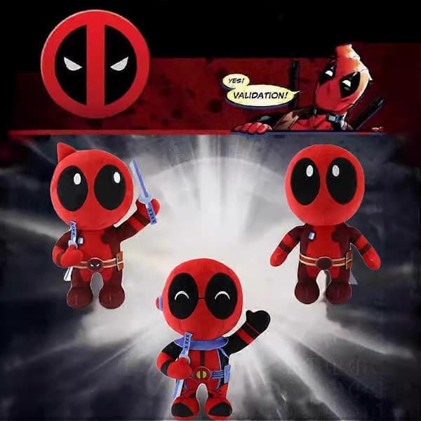 Deadpool & Wolverine -pehmolelu Deadpool-nukke Lasten lahja Deadpool A 30CM