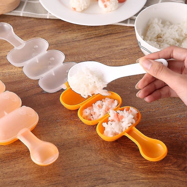 Baby Rice Ball Mold Shakers Lunsj Diy Sushi Maker Mold Kjøkkenverktøy