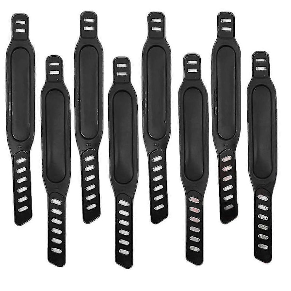 8 st Pedalband för motionscykel, Justerbara Pedalband Fotpedal Spinning Motionscykel Hem Or-B3