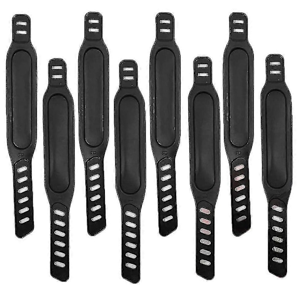 8pcs Exercise Bike Pedal Straps, Adjustable Pedal Straps Foot Pedal Spinning Exercise Bike Home Or-B3