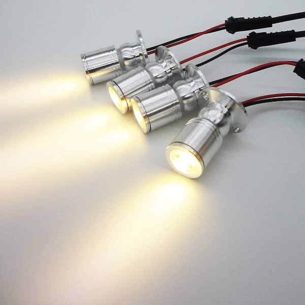 Mini innfelte spotlights for utstillingsvindu, LED mini spotlights, takoverflate spotlight 1 W Led