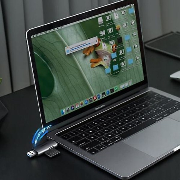 Ugreen Type C+USB 2-in-1 kortinlukija