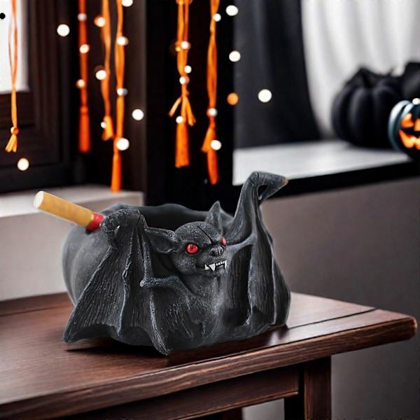 Personlig askebæger til hjemmet og kontoret, dekoration til skrivebordet, Halloween-harpiks ornamenter og gaver