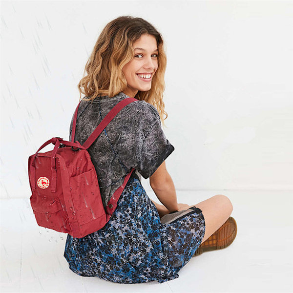 2024 Arctic Backpack Fox Student Skoleveske Utendørs Vanntett Reise Ryggsekk burgundy blue ribbon M