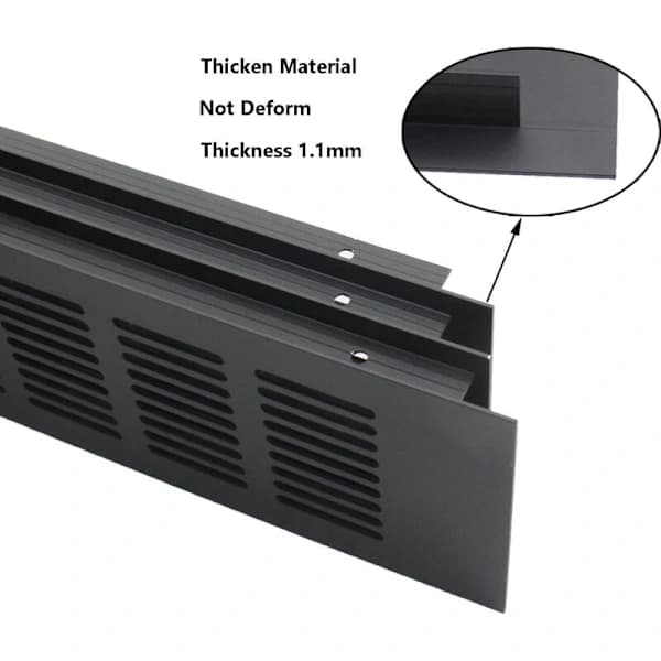 Rektangulära ventilationsgaller, lämpliga för 80 × 300 mm ventiler.