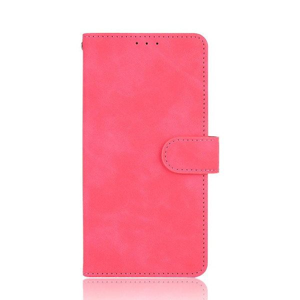 Hieno PU-nahkainen lompakkokotelo matkapuhelimelle Motorola Moto E7:lle Rose
