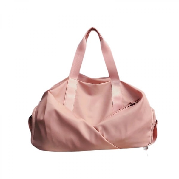 Dry And Wet Separation Large Capacity Swimming Storage Bag, Training Sports Bag Short Travel Bag Pink