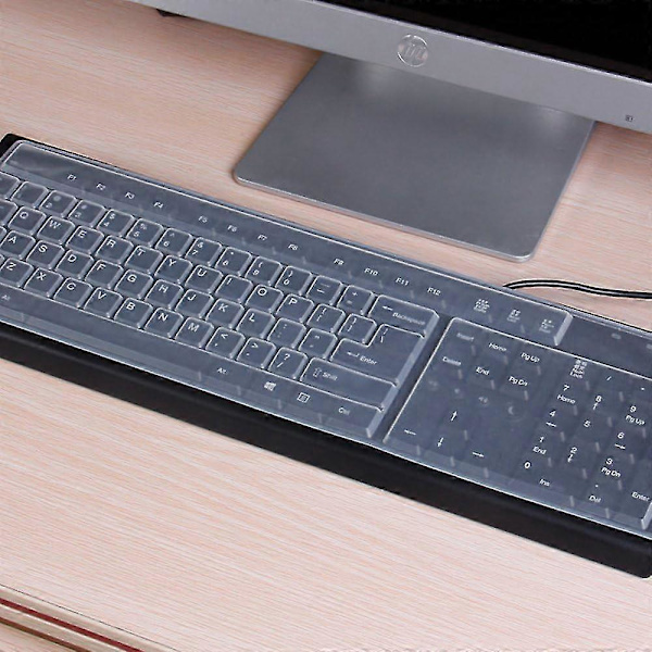 Transparent tangentbordsskydd för PC-tangentbord, damm- och vattentätt