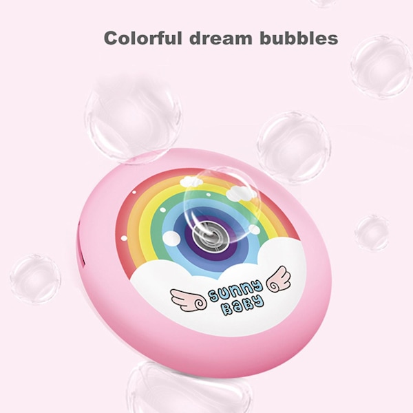 Kamera bubbel leksak Donut form Anti-läckage ABS dynamisk musik kamera maskin leksak för barn Pink
