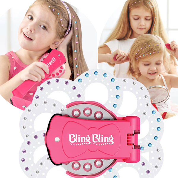 Bling Bling Ultimate Glam Sæt - Sæt Diamanter i Håret, Multifarvet Big box hair braider