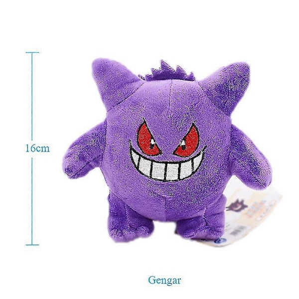 40 stiler Anime Doll Poliwag Bulbasaur Charmander Lapras Snorlax utstoppede Peluche plysjleker julegave til barn 16cm Gengar