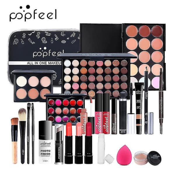 Makeup-set Kombination Nybörjare Skönhetsflicka Lätt Kosmetika Present KIT003