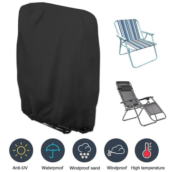 Outdoor Folding Reclining Chair Rattan Lounger Cover