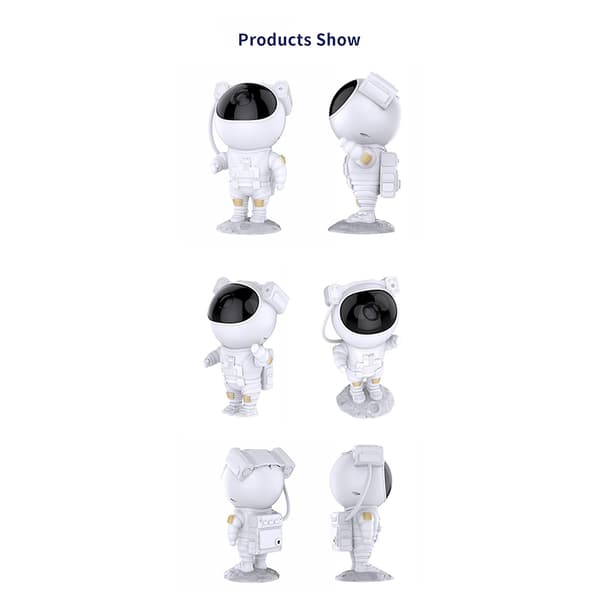 USB Astronaut Projektor Stjerneklar Himmel Galaxy Stjerner Projektor Natlampe