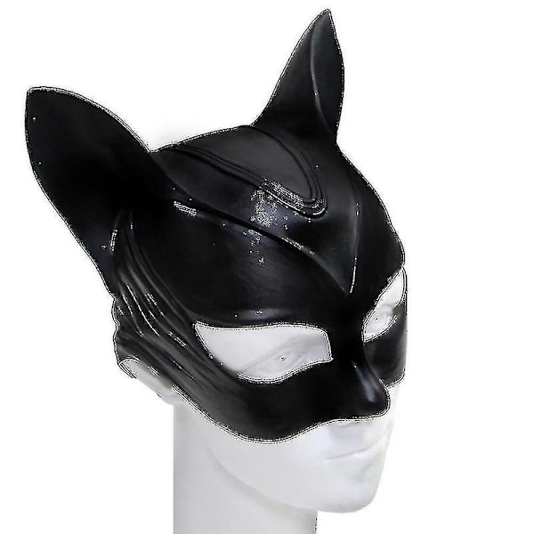 Kvinne Cat Selina Kyle Maske Bruce Wayne Kostyme Latex Fancy Voksen Halloween_y