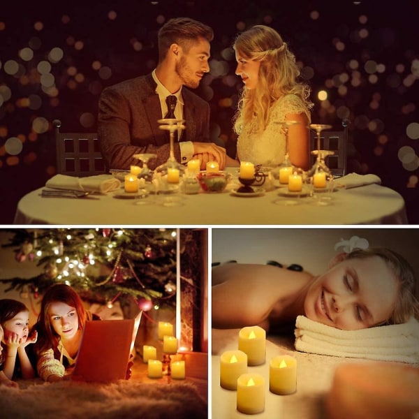 Led Candles 6 Led Flameless Small Candles With Remote Control Timing Dimmable Warm White