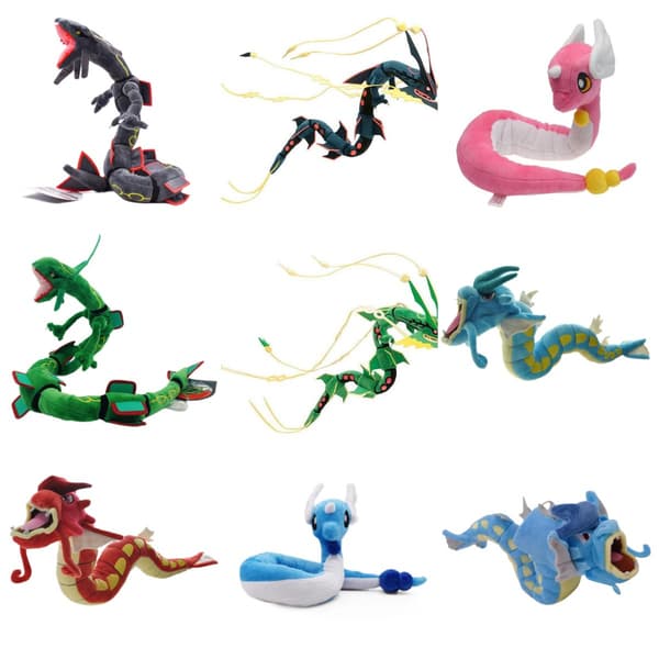 Mega Rayquaza Mega Sky Dragon Gyarados Hackron pehmolelu 80cm vaaleanpunainen Hackdragon