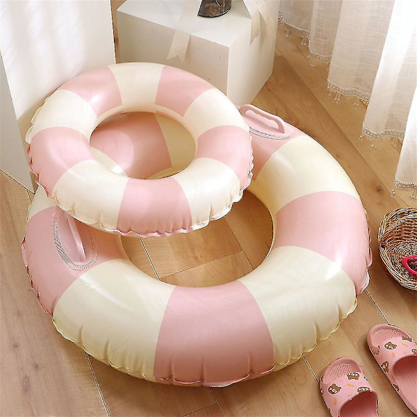 60-90# Badringar för Pool, Uppblåsbara Simringar, Semester Pink 80