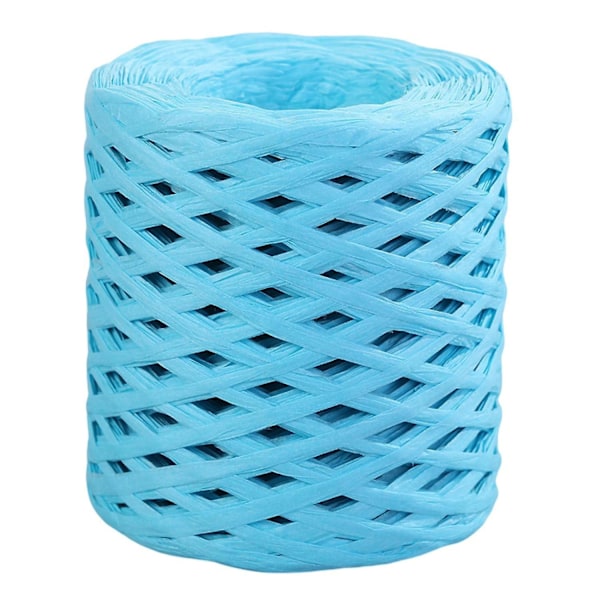 1 Roll Paper Cord Recyclable DIY Clear Texture Hand-knitted Wrapping Raffia Straw for Festival