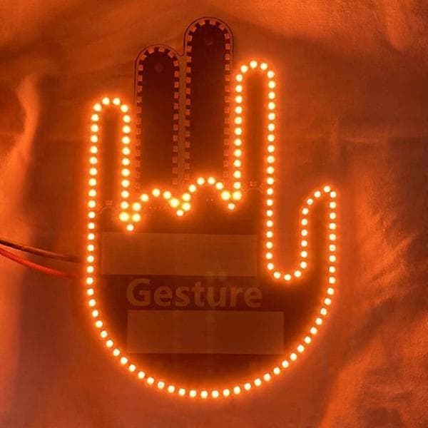 Morsom fingergestlampe med fjernkontroll