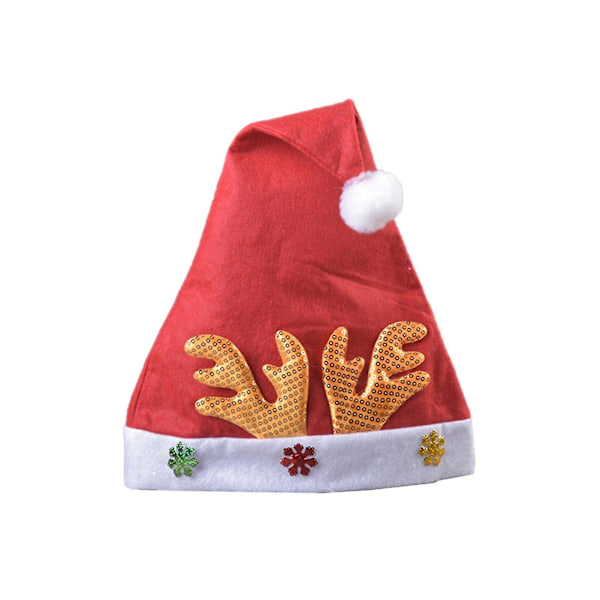 Mini Kid Adult Antler Pattern Gift Container Hat Christmas Tree Party Ornament