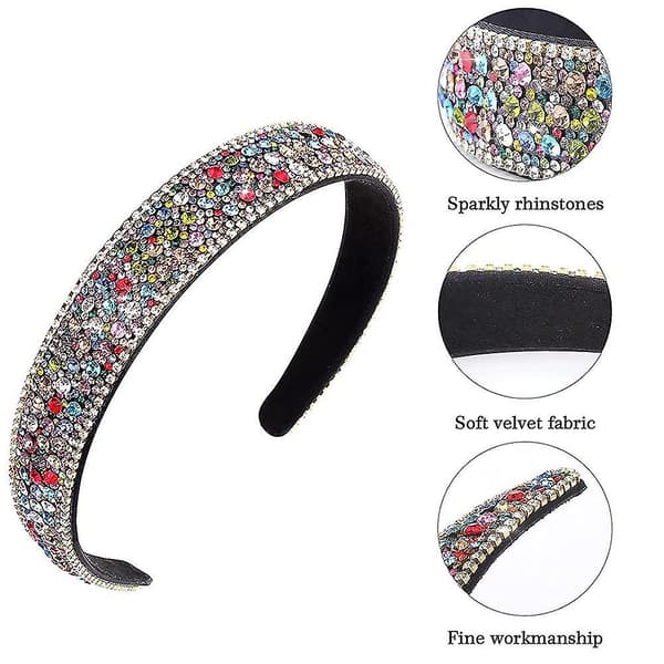 Modehårband Kristallhårband Bling Glittrande Diamant Hårband