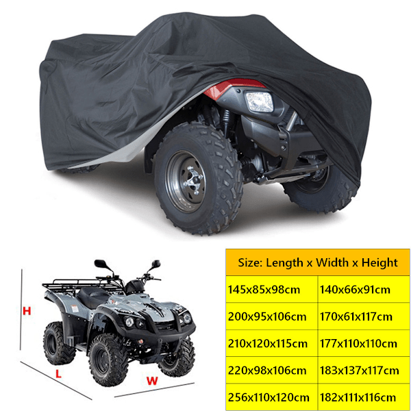 2024 Ny Atv-dæksel, Vandtæt Vindtæt Quad Bike Atc-dæksel, Udendørs Uv-resistent 200*95*106cm