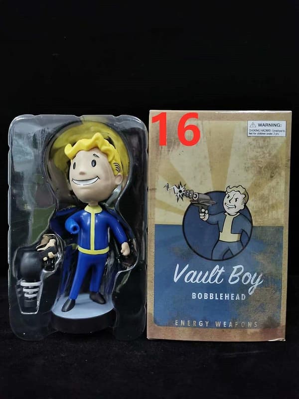 Fallout Vault Boy Bobble Head PVC Actionfigur Samleobjekt Model Legetøj Style 16