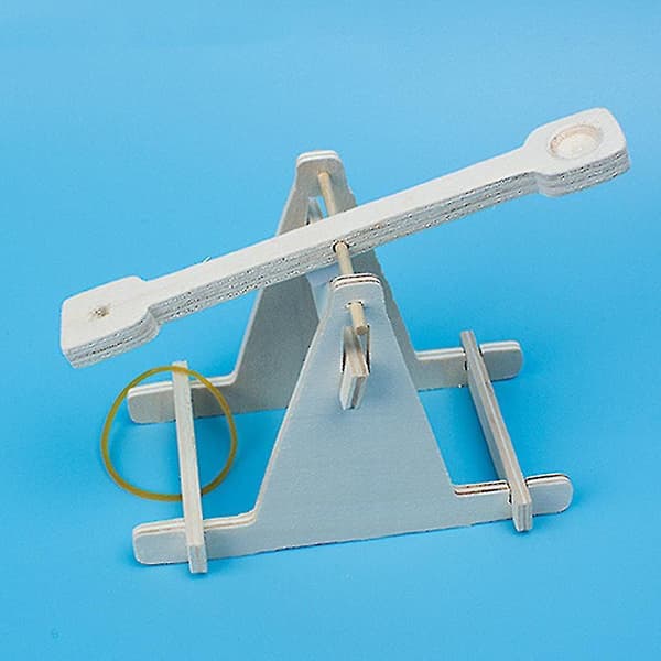 Sinknap Børns Videnskabelige Eksperiment Diy Trebuchet Legetøjsmodel Træ Katapult Kits Zekai