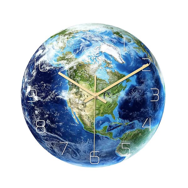 Luminous Earth Väggklocka Akrylmaterial Tyst Heminredning Väggklocka B