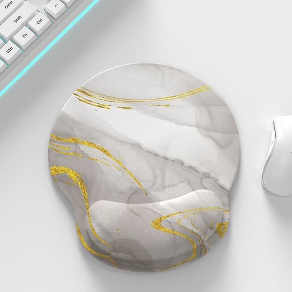 Musematte med håndleddsstøtte, med sklisikker gummibunn Ergonomisk musematte med håndleddsstøtte, behagelig datamusematte for bærbar PC, smertelindrende musematte C