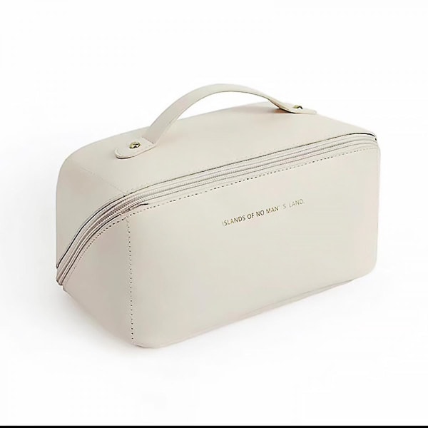 Portable Pillow Makeup Bag, Large Capacity , Multifunctional Storage Make Up Bag, Cosmetic Travel Bag (ivory)