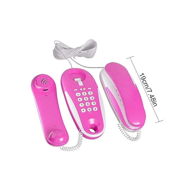 Barnelek Telefon Intercom, Barnelek Telefon Intercom Leke med Ekte Ringelyder, 7 Meter Telefonledning