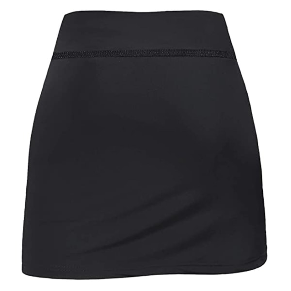 Women's Running Shorts with Lining 2 in 1 Sports Shorts with Pockets Sportswear,Black-XXL Black XXL