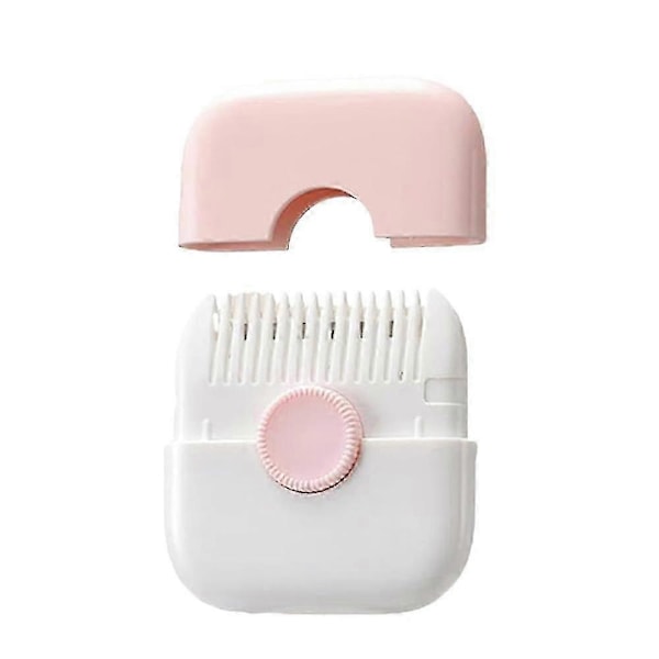 2-i-1 Multifunktionel Hårtrimmer, Hårtrimmer til Spaltede Spidser, Hårtrimning og -arrangement, Manuel Hårtrimmerkam til Kvinder, Dobbeltsidet Design Pink
