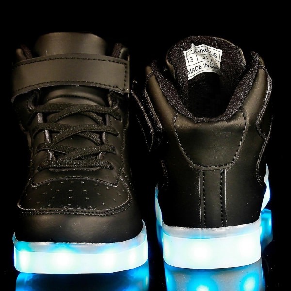 lasten kengät led luminoivat kengät lasten urheilukengät- AYST black 30