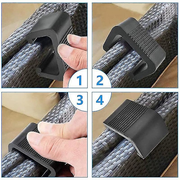 Evago Rattanmöbelklämma Multifunktionell Flätad Sofaförbindelse Fäste Hållbart Utomhus 5.25cm
