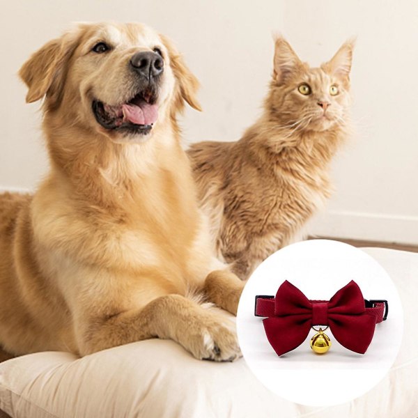 Luksuriøst håndlaget pu-skinn kjæledyr-kattekrage hodeskalle sløyfehalsbånd Halskjede smykker for små hunder