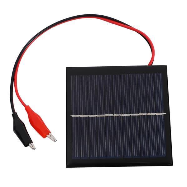 1w 5.5v Solcelle Epoxy Polykrystallinsk Solpanel+clips Til Opladning Af 3.7v Batterisystem Legetøj Led