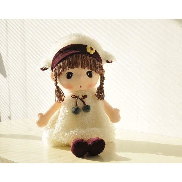 17 inch Kawaii plush doll for girl. Good gift for children lovers. (White)