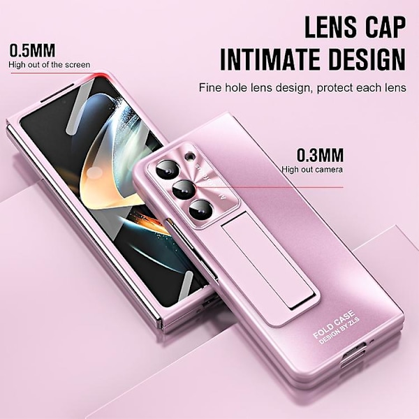Samsung Galaxy Z Fold5 5g -integroitu Ag Matte -taittuva matkapuhelinkotelo kynälokerolla Pink