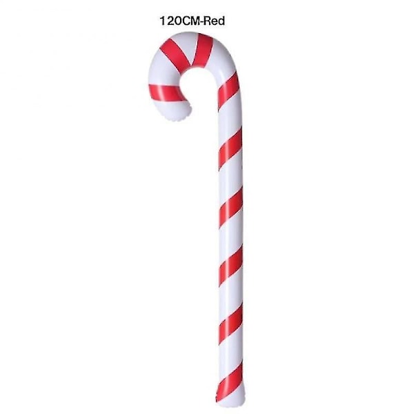 120/90cm Oppustelige Jule Candy Canes Til Indendørs Udendørs Juledekoration 2024 Nytårsfest Oppustelige Candy Sticks Red 120cm