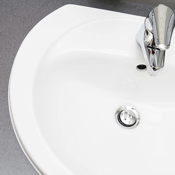Håndvask Drænprop Afløbsprop til badekar Krom Pop Up Badeprop Afløbsprop til badeværelse og køkken, diameter 38 mm